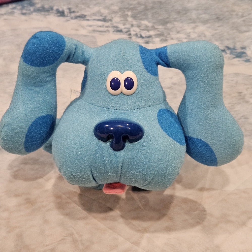 1997 Tyco Blue's Clues‎ Blue Plush 8" Vintage Nickelodeon Dog